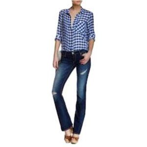 True Religion Becca Mid Rise Bootcut Jeans Cold Dk At Size 26